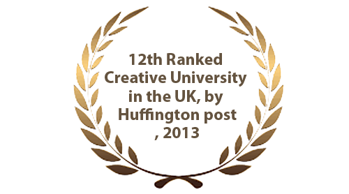 12th Ranked Creative University in the UK, by Huffington post, 2013